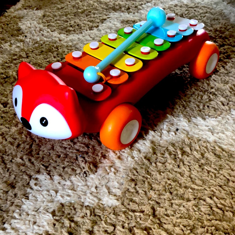 Fox Xylophone with Attached Mallet